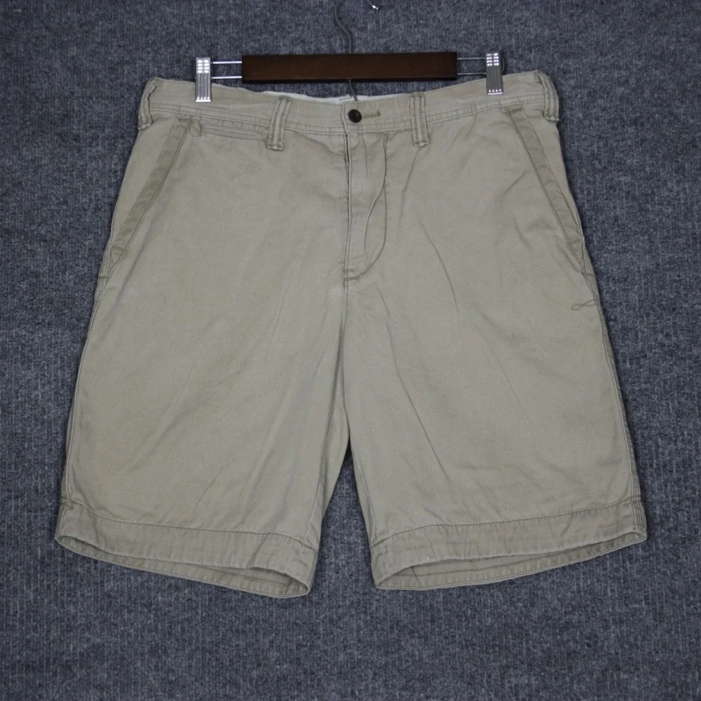 Polo‎ Ralph Lauren Mens Chino Shorts Khaki Size 32 Flat Front Casual